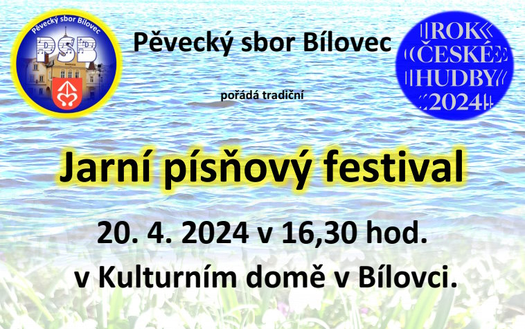 Pěvecký sbor vystoupí na Jarním písňovém festivalu